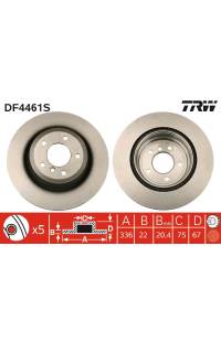 Disco  freno TRW 161-DF4461S