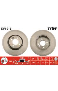 Disco  freno TRW 161-DF6016