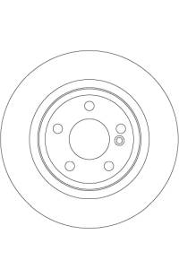 Disco  freno TRW 161-DF6634