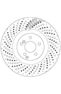 Disco  freno TRW 161-DF6873S