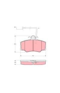 Kit pastiglie freno, Freno a disco TRW 161-GDB1045