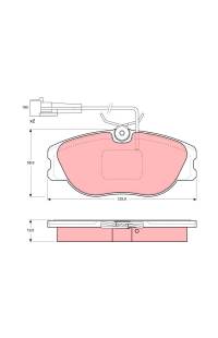 Kit pastiglie freno, Freno a disco TRW 161-GDB1058