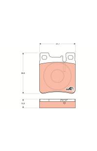 Kit pastiglie freno, Freno a disco TRW 161-GDB1123