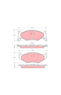 Kit pastiglie freno, Freno a disco TRW 161-GDB1157