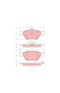 Kit pastiglie freno, Freno a disco TRW 161-GDB1166