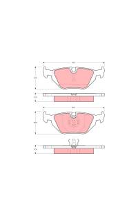 Kit pastiglie freno, Freno a disco TRW 161-GDB1189