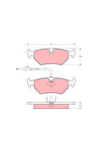 Kit pastiglie freno, Freno a disco TRW 161-GDB1258