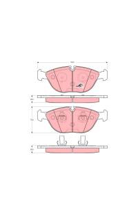 Kit pastiglie freno, Freno a disco TRW 161-GDB1285