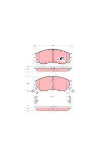 Kit pastiglie freno, Freno a disco TRW 161-GDB1286