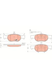 Kit pastiglie freno, Freno a disco TRW 161-GDB1291