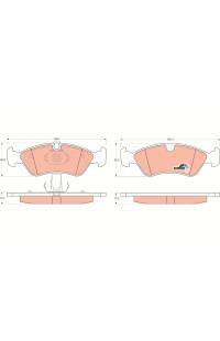 Kit pastiglie freno, Freno a disco TRW 161-GDB1300