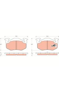 Kit pastiglie freno, Freno a disco TRW 161-GDB1305