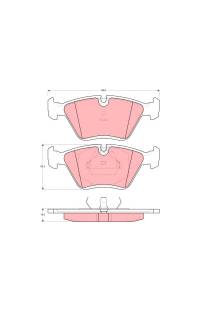 Kit pastiglie freno, Freno a disco TRW 161-GDB1355