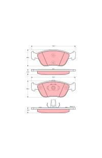 Kit pastiglie freno, Freno a disco TRW 161-GDB1406