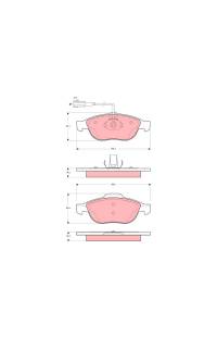 Kit pastiglie freno, Freno a disco TRW 161-GDB1444