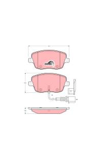 Kit pastiglie freno, Freno a disco TRW 161-GDB1472