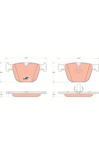 Kit pastiglie freno, Freno a disco TRW 161-GDB1502