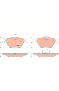 Kit pastiglie freno, Freno a disco TRW 161-GDB1559