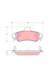 Kit pastiglie freno, Freno a disco TRW 161-GDB1580