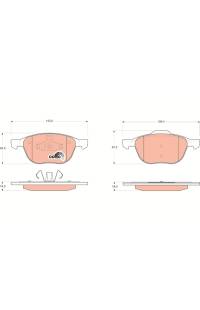 Kit pastiglie freno, Freno a disco TRW 161-GDB1583