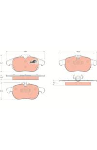 Kit pastiglie freno, Freno a disco TRW 161-GDB1613