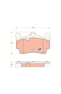 Kit pastiglie freno, Freno a disco TRW 161-GDB1653