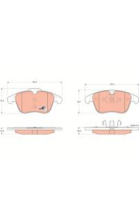 Kit pastiglie freno, Freno a disco TRW 161-GDB1683