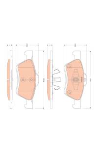 Kit pastiglie freno, Freno a disco TRW 161-GDB1752