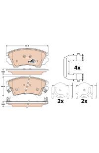 Kit pastiglie freno, Freno a disco TRW 161-GDB1783