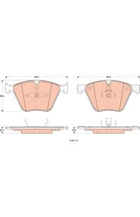 Kit pastiglie freno, Freno a disco TRW 161-GDB1915