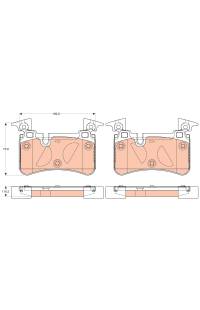 Kit pastiglie freno, Freno a disco TRW 161-GDB2061