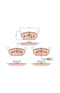 Kit pastiglie freno, Freno a disco TRW 161-GDB2080