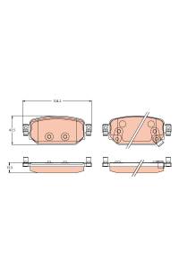 Kit pastiglie freno, Freno a disco TRW 161-GDB2172