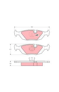 Kit pastiglie freno, Freno a disco TRW 161-GDB299