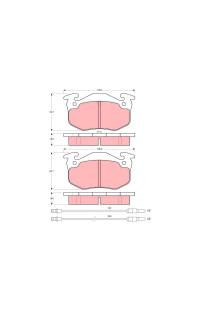 Kit pastiglie freno, Freno a disco TRW 161-GDB313