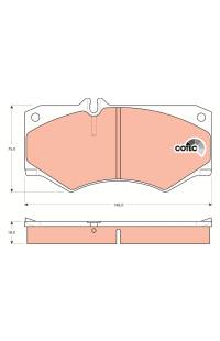 Kit pastiglie freno, Freno a disco TRW 161-GDB317