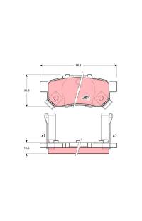 Kit pastiglie freno, Freno a disco TRW 161-GDB3174