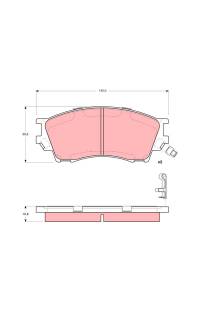 Kit pastiglie freno, Freno a disco TRW 161-GDB3230