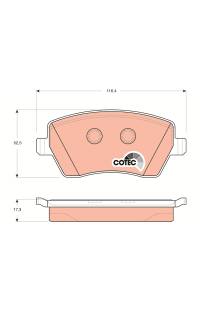 Kit pastiglie freno, Freno a disco TRW 161-GDB3332