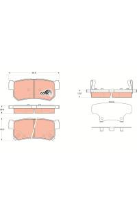 Kit pastiglie freno, Freno a disco TRW 161-GDB3366