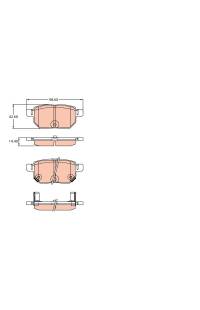 Kit pastiglie freno, Freno a disco TRW 161-GDB3454