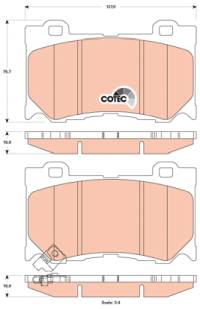 Kit pastiglie freno, Freno a disco TRW 161-GDB3505