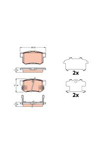 Kit pastiglie freno, Freno a disco TRW 161-GDB3516