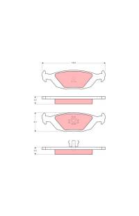 Kit pastiglie freno, Freno a disco TRW 161-GDB392