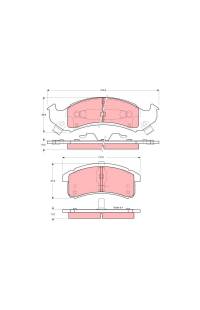 Kit pastiglie freno, Freno a disco TRW 161-GDB4000