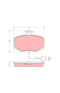 Kit pastiglie freno, Freno a disco TRW 161-GDB421