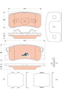 Kit pastiglie freno, Freno a disco TRW 161-GDB4600