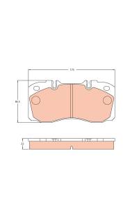 Kit pastiglie freno, Freno a disco TRW 161-GDB5068