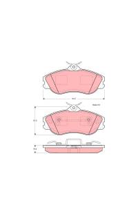 Kit pastiglie freno, Freno a disco TRW 161-GDB815