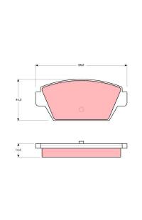 Kit pastiglie freno, Freno a disco TRW 161-GDB945